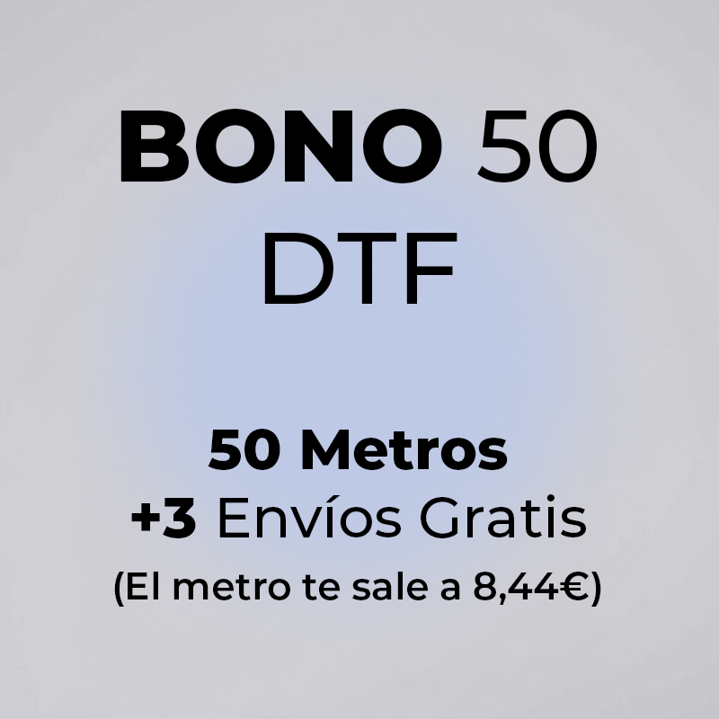 Bono de DTF por metros de 10 metros en madrid