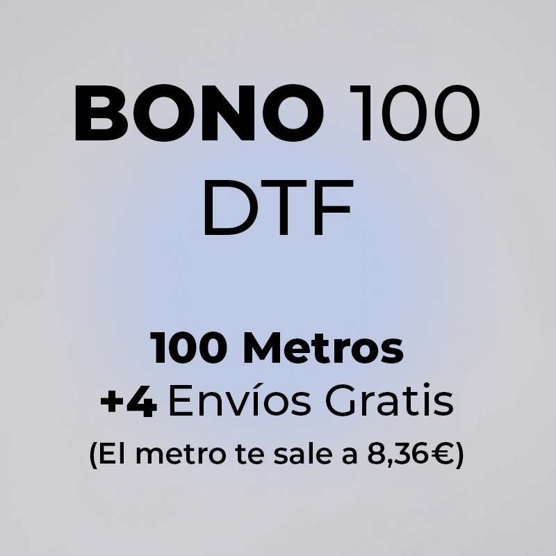 Bono de DTF de 100 metros en madrid con envios