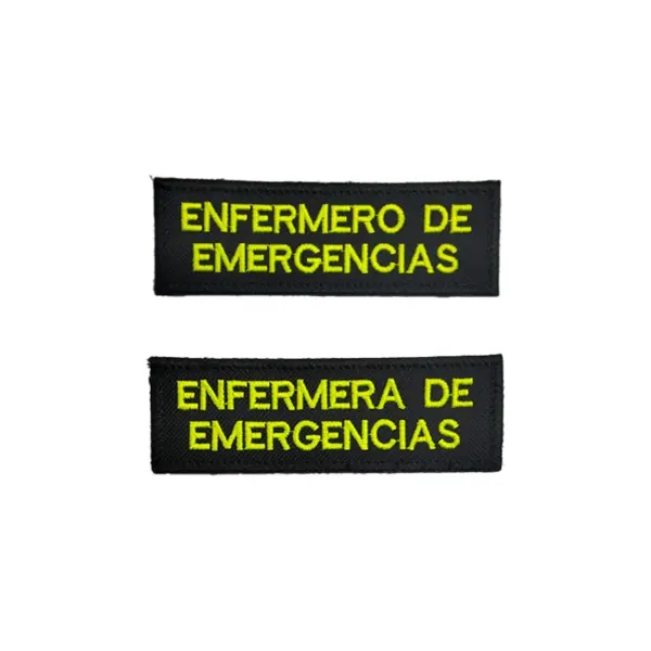 parche bordado personalizado enfermero enfermera emergencias