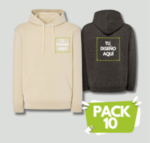 pack 10 sudaderas capucha