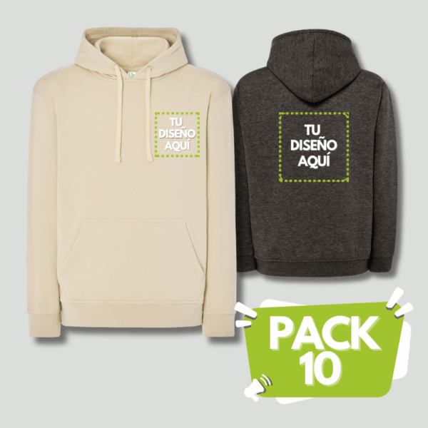 pack 10 sudaderas capucha