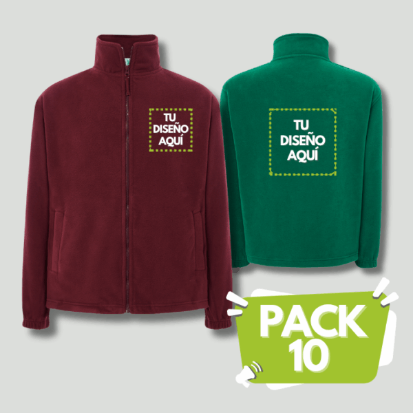 pack 10 forros sofshell personalizados