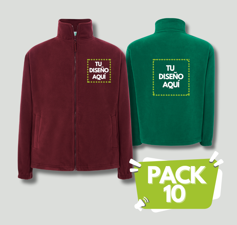 pack 10 forros sofshell personalizados